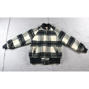 Lakeland Jacket Mens 40 Vintage Wool Plaid Bomber Talon Zipper 70s